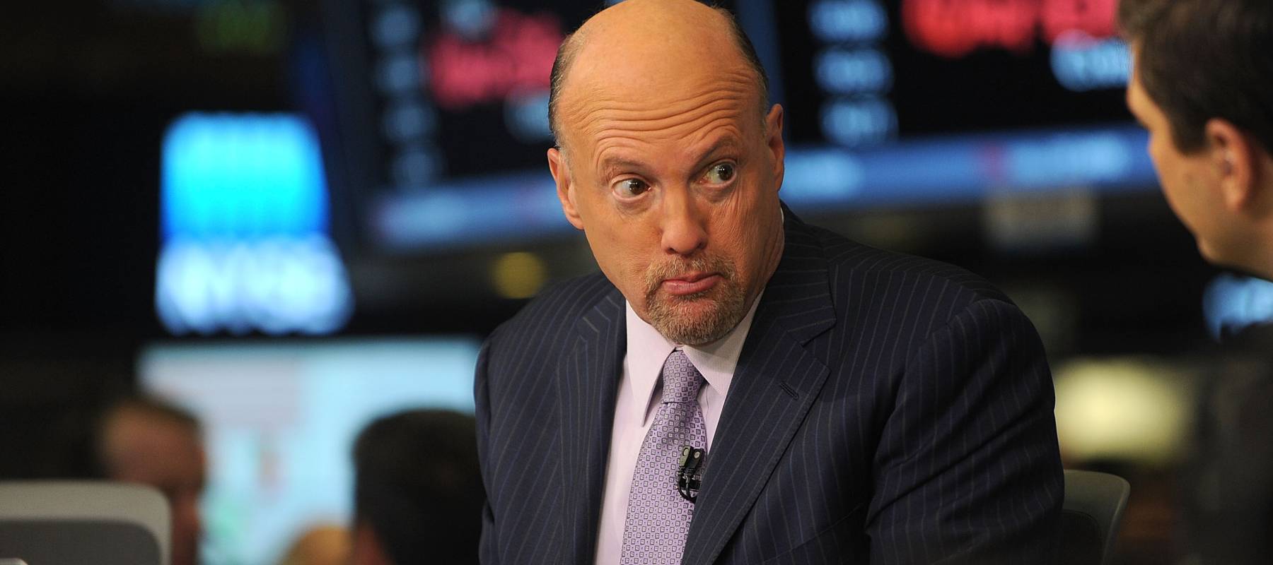 CNBC host Jim Cramer at the New York Stock Exchange in New York, Feb. 1, 2016.